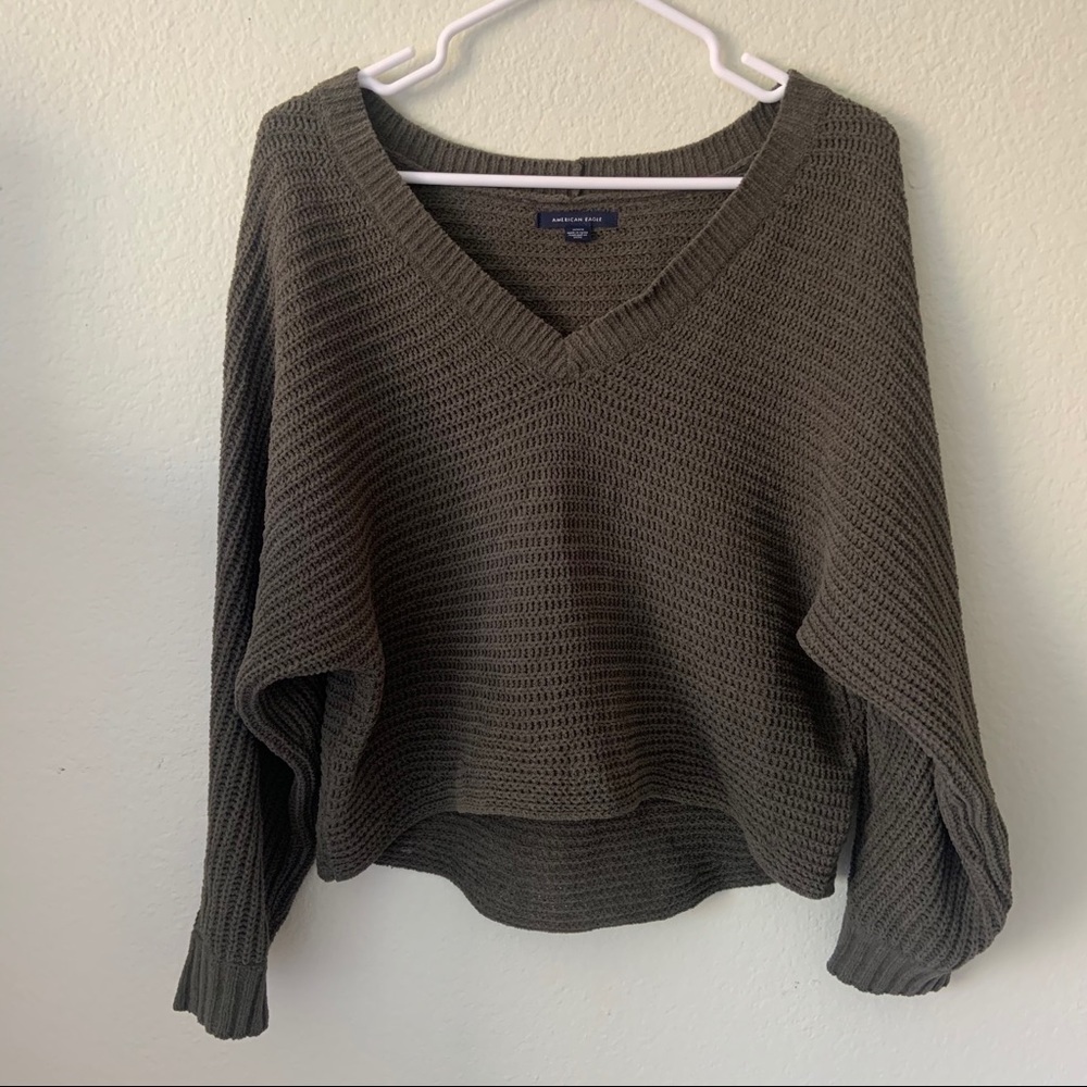 Cropped Knit Sweater